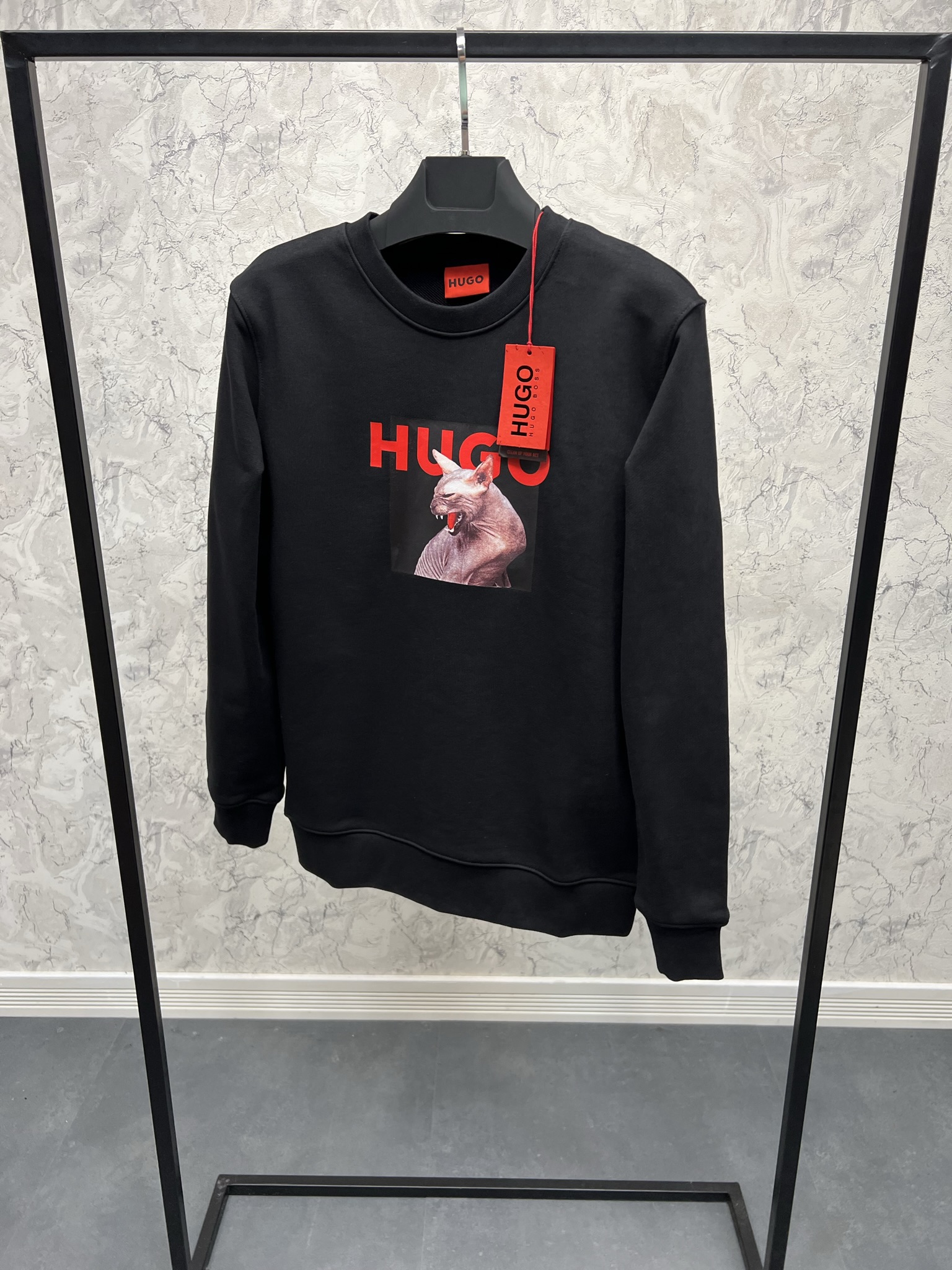 Erkek%20%20Slim%20Fit%20Siyah%20%20%20Sweatshirt%20%206324S