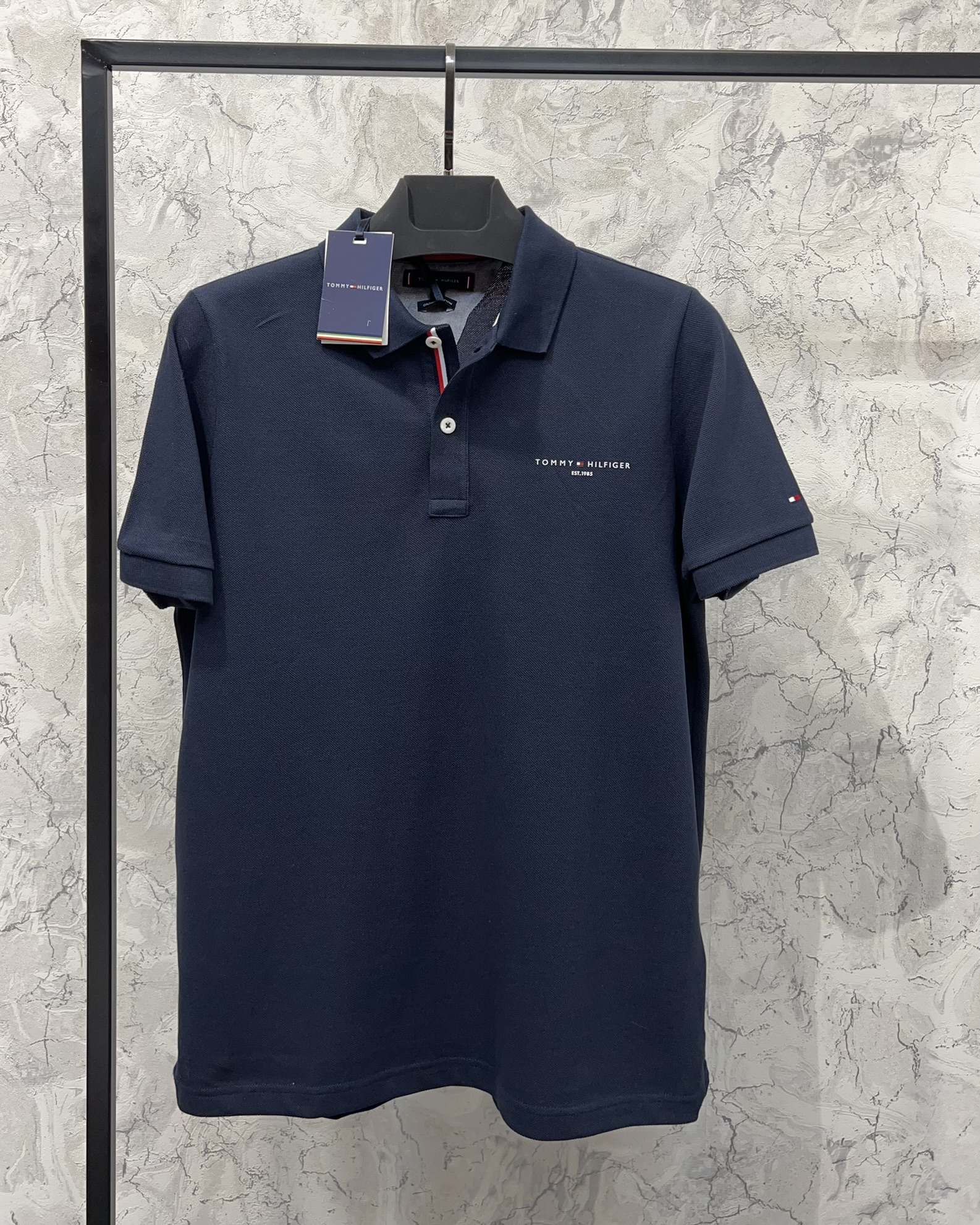 Erkek%20Normal%20%20Fit%20Lacivert%20%20Polo%20Yaka%20T-shirt%207072L