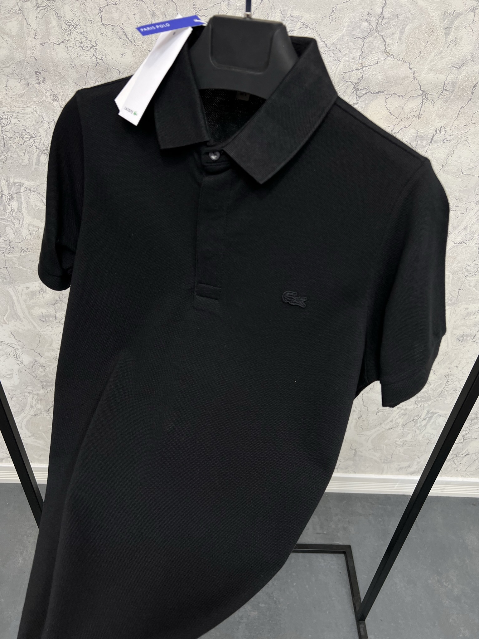 Erkek%20Paris%20Normal%20%20Fit%20Siyah%20Polo%20Yaka%20T-shirt%207025S
