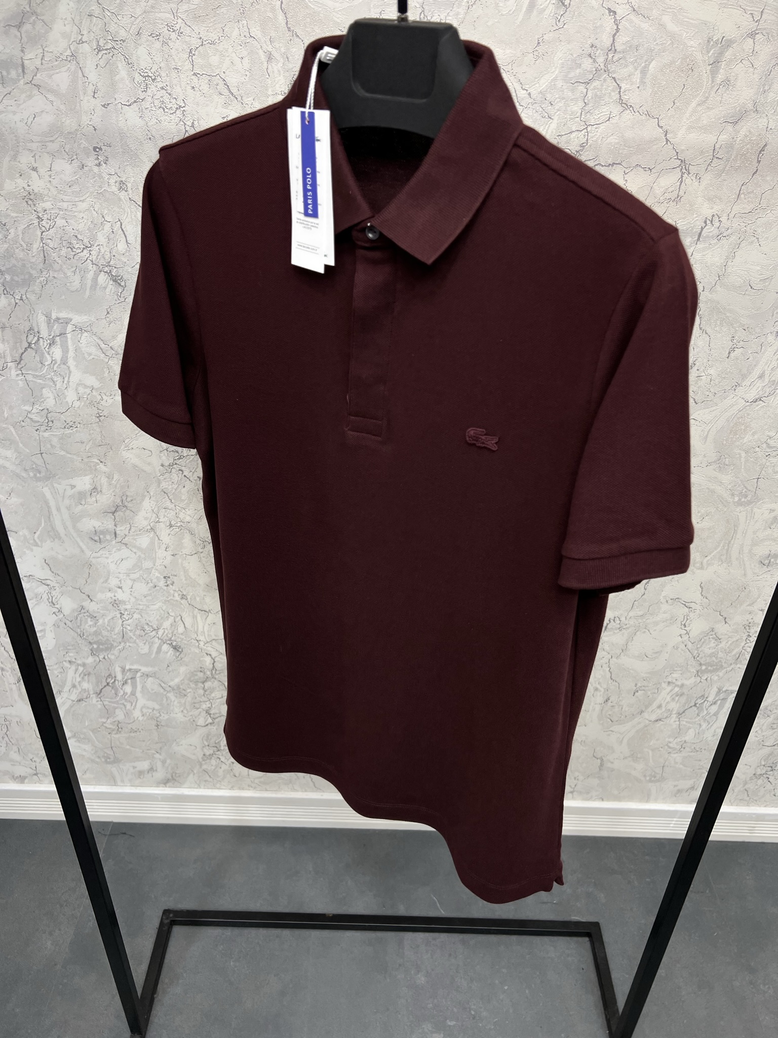 Erkek%20Paris%20Normal%20%20Fit%20Bordo%20%20Polo%20Yaka%20T-shirt%207025B