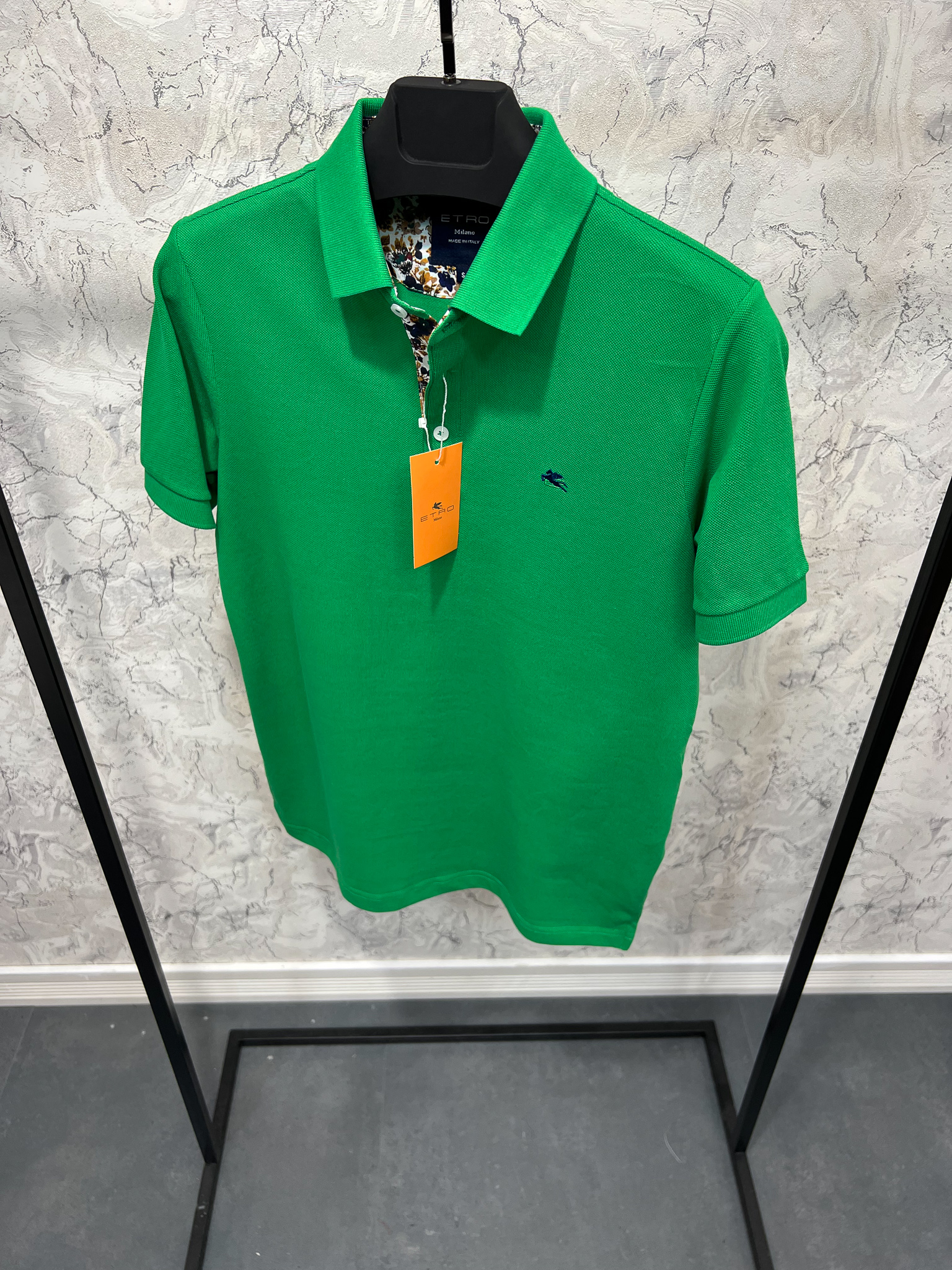 Erkek%20Normal%20%20Fit%20Yeşil%20%20Polo%20Yaka%20T-shirt%207089Y