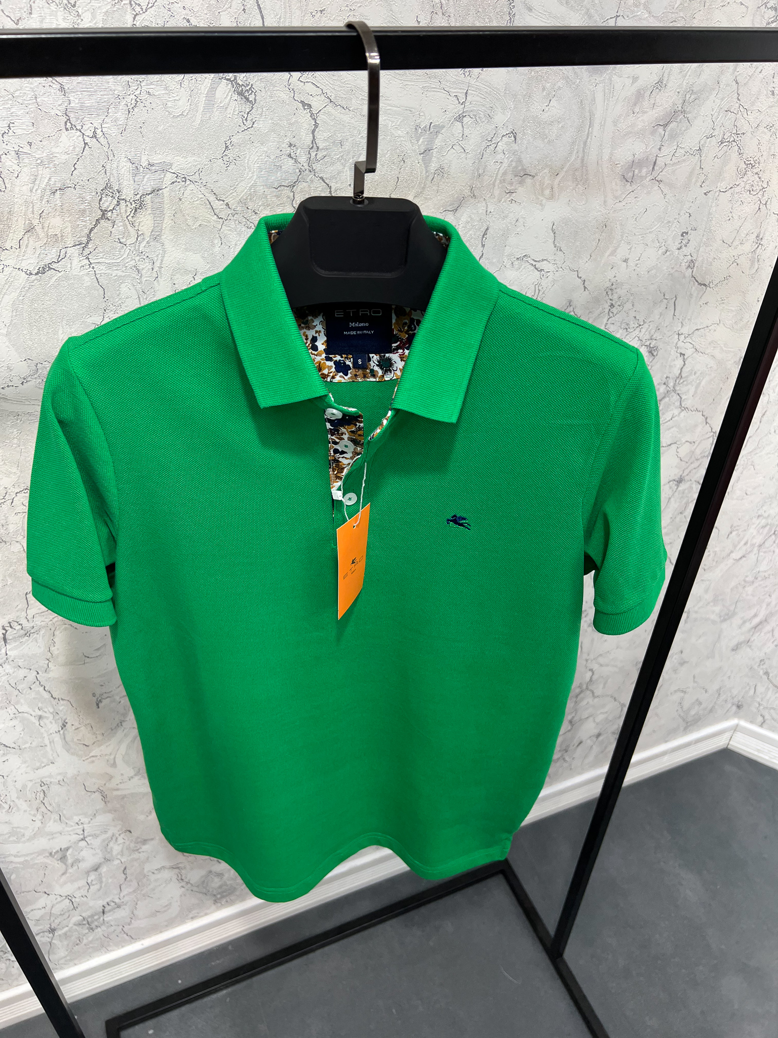 Erkek%20Normal%20%20Fit%20Yeşil%20%20Polo%20Yaka%20T-shirt%207089Y