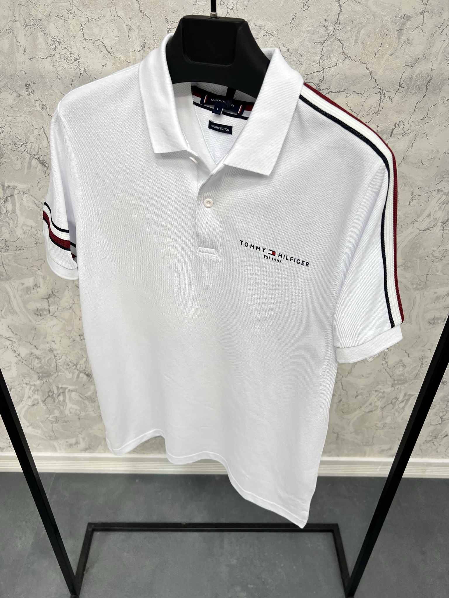 Erkek%20Normal%20%20Fit%20Beyaz%20%20Polo%20Yaka%20T-shirt%208020B
