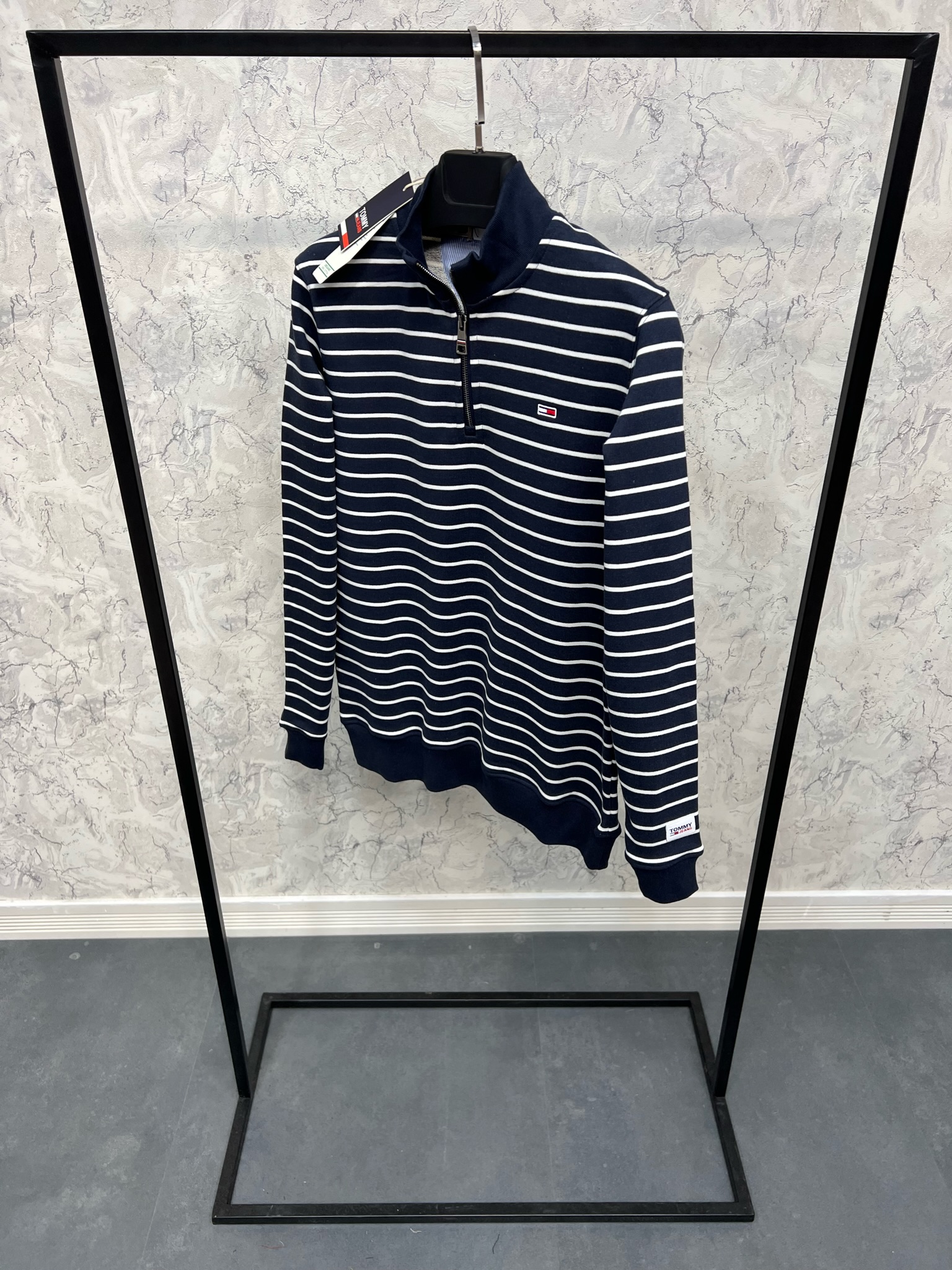 Erkek%20Normal%20Fit%20Yarım%20Fermuarlı%20Lacivert%20Sweatshirt%20%203410L