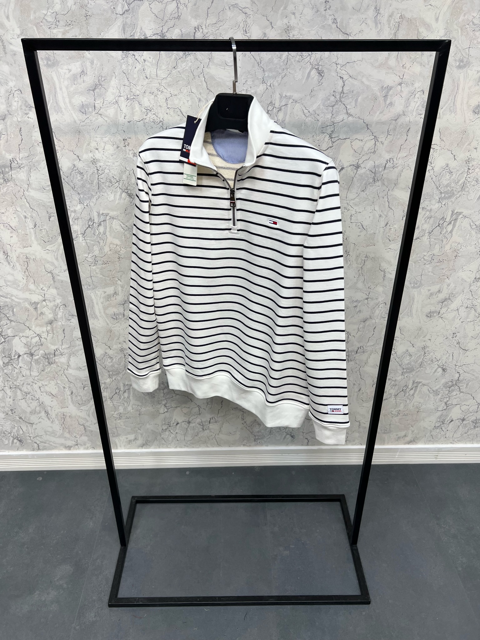Erkek%20Normal%20Fit%20Yarım%20Fermuarlı%20%20%20Sweatshirt%20%203410B