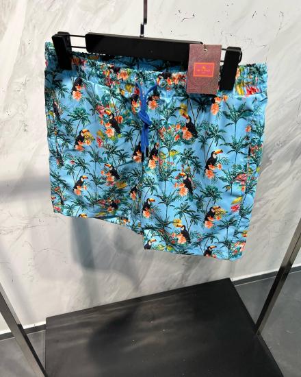 Erkek  Slim  Fit Şort Mayo Blue 9235M