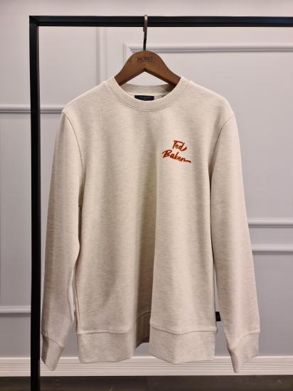 Orjinal Erkek Normal Fit  Krem    Sweatshirt  TD2202K